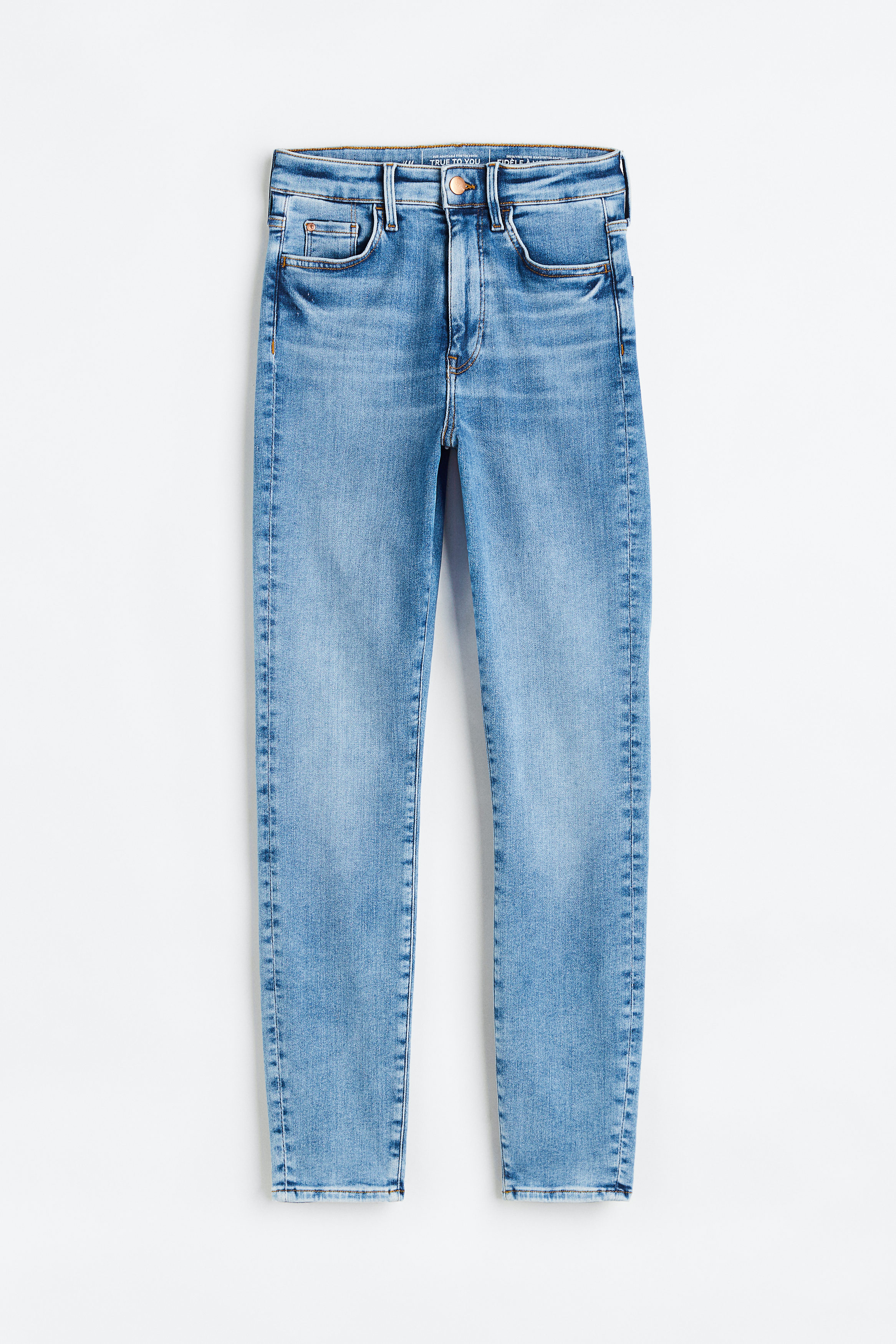 اشتري بنطلون جينز بخصر عالي وتصميم ضيق اونلاين | اتش آند ام مصر