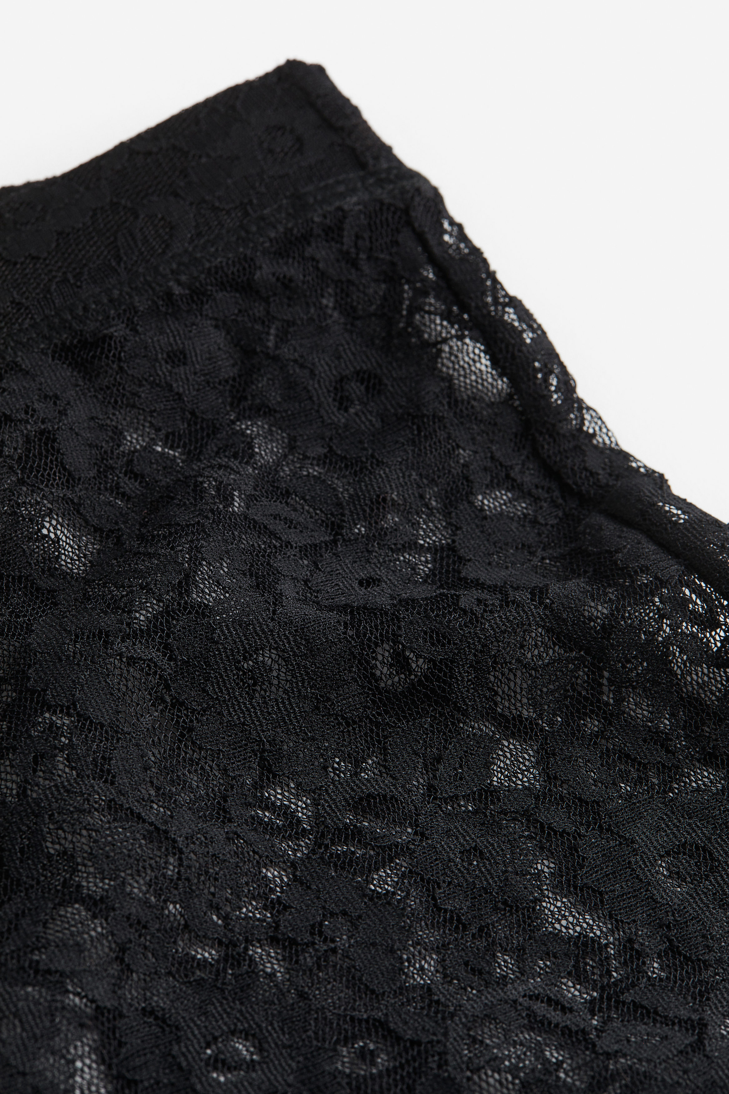 High Waist Compression Seamless Black Lace Detail Leggings – TEMA